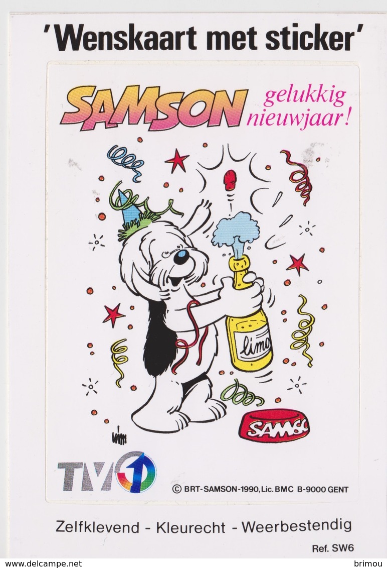 TV1, Autocollant Samson. - Aufkleber