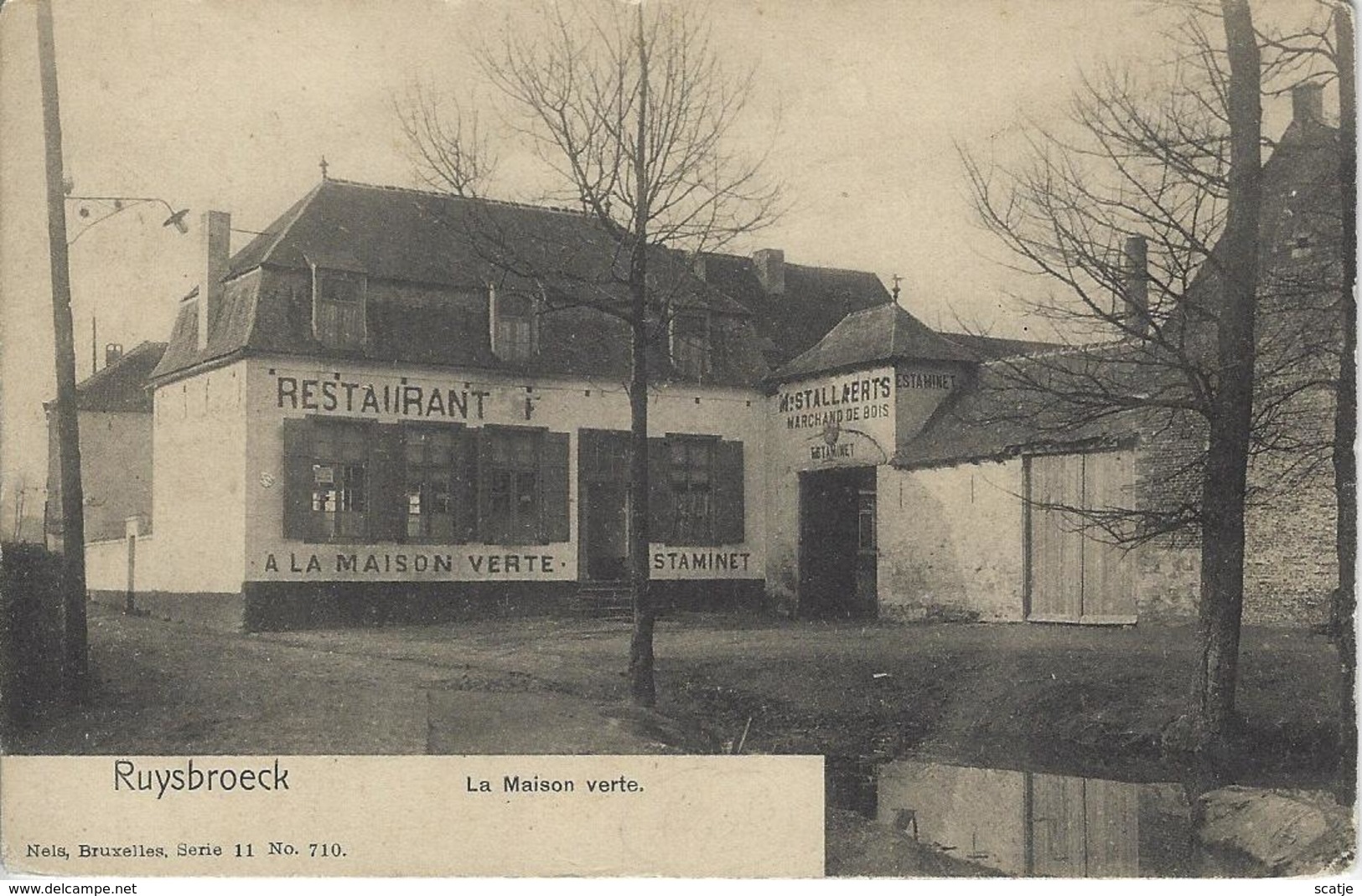 Ruybroeck.   -   La Maison Verte.   -   RESTAURANT   Stallaerts   1900 - Sint-Pieters-Leeuw