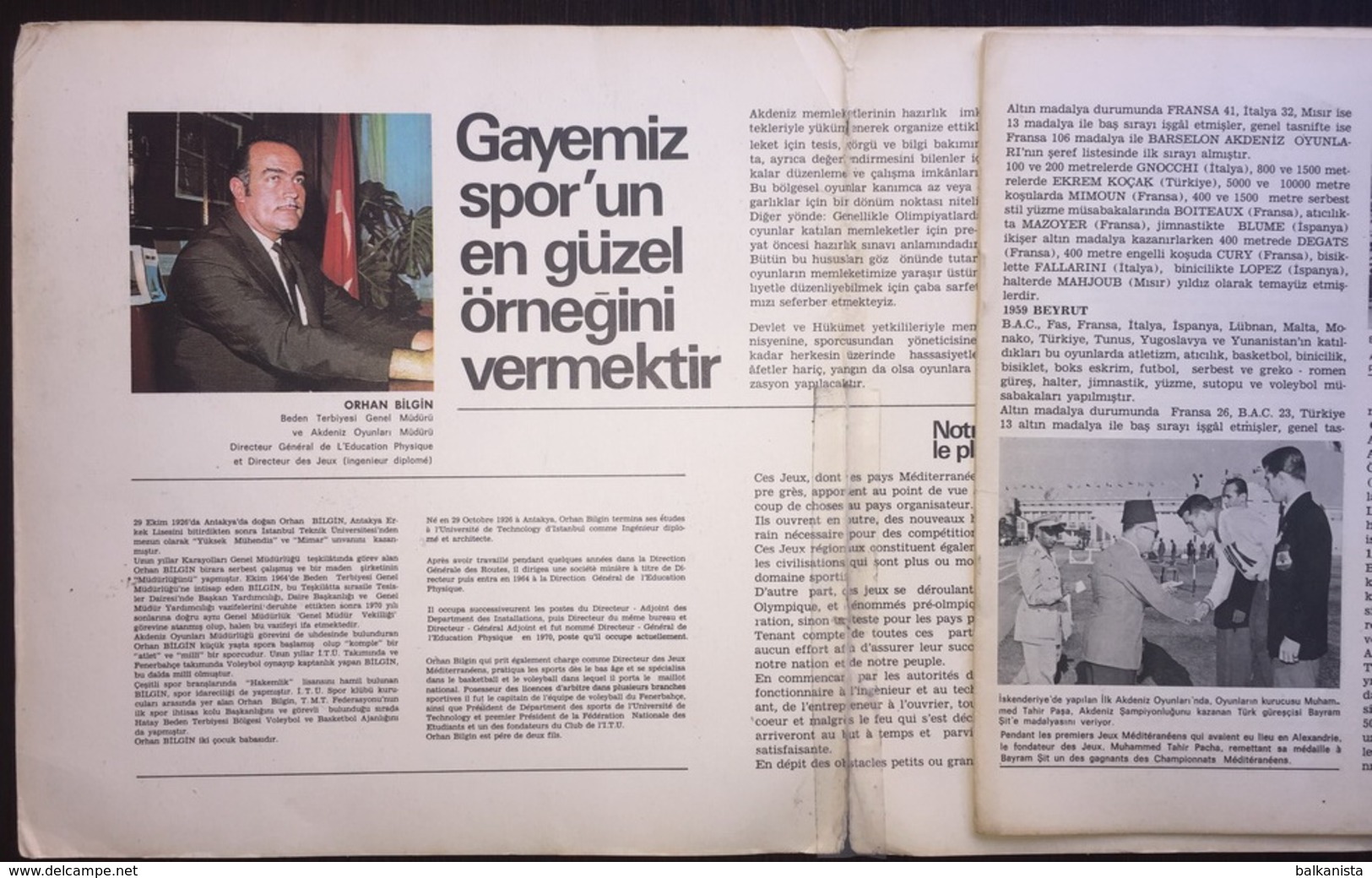 Izmir Akdeniz Oyunları Jeux Mediterraneens 1971 Booklet - Books