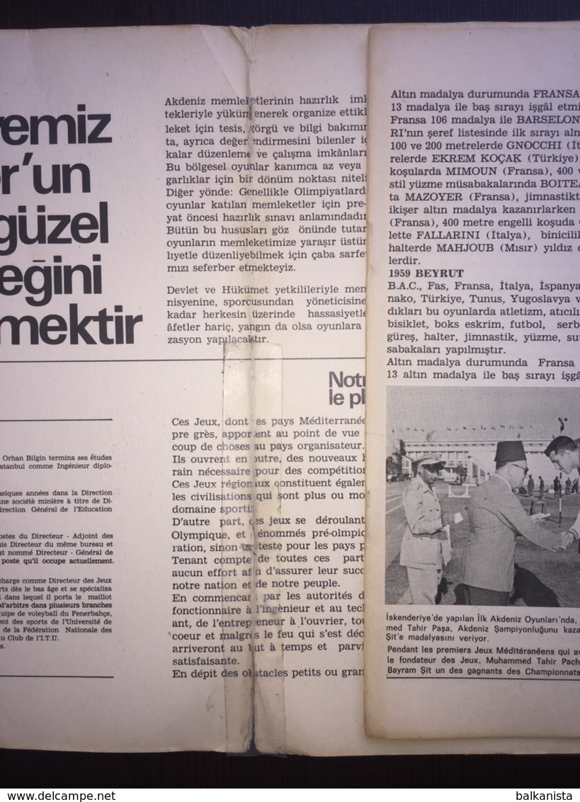 Izmir Akdeniz Oyunları Jeux Mediterraneens 1971 Booklet - Books