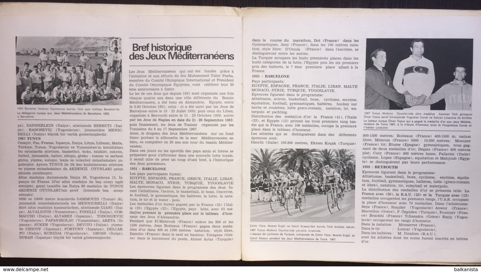 Izmir Akdeniz Oyunları Jeux Mediterraneens 1971 Booklet - Libros