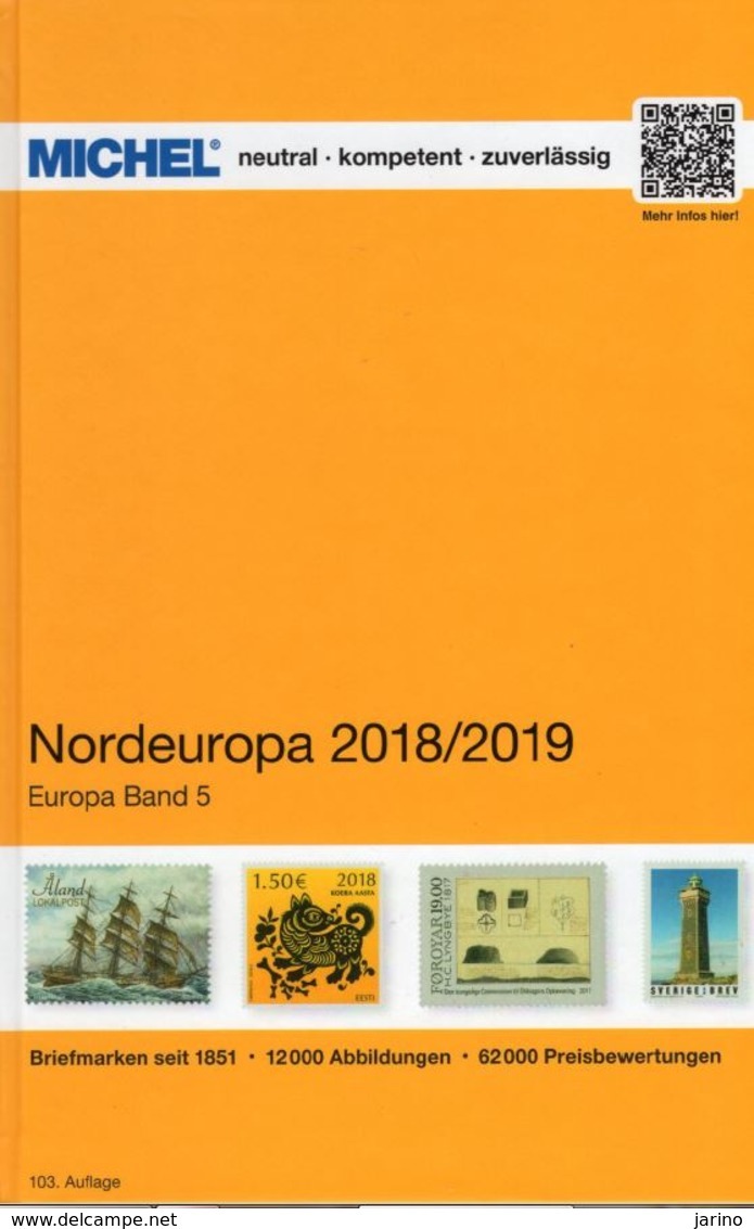 Michel 2018/19 DVD Nord Europa 1080 Pages Denmark Faroer Gronland Estland Finland Aland Island Norge Sweden,... - Allemand