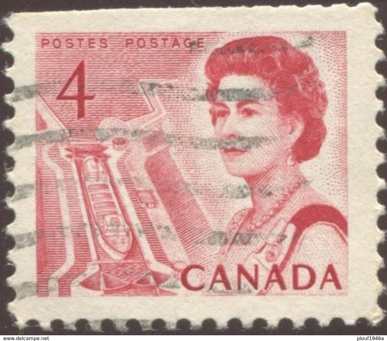 Pays :  84,1 (Canada : Dominion)  Yvert Et Tellier N° :   381-1 (o) Du Carnet / Michel Non Répertorié - Single Stamps