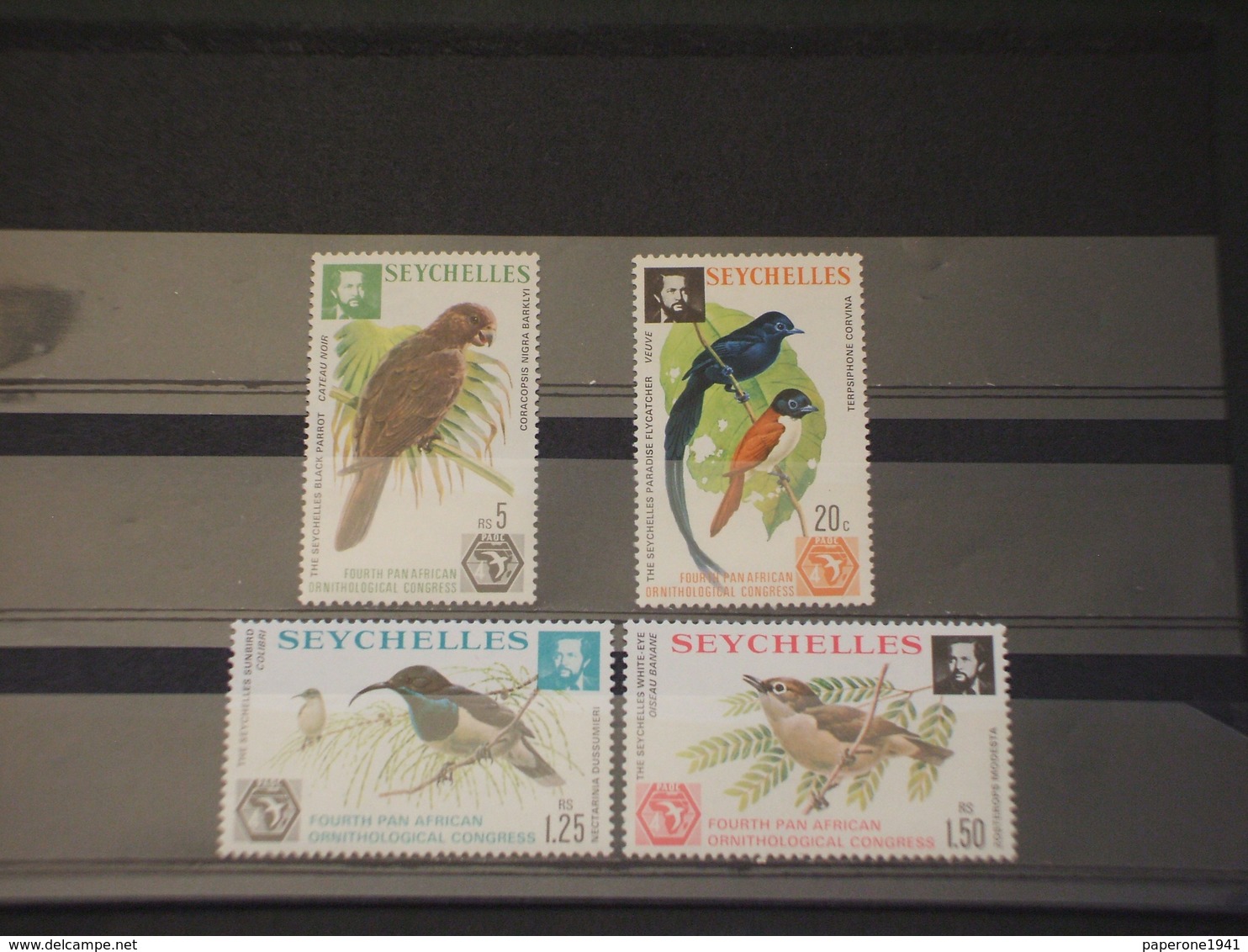 SEYCHELLES - 1976 UCCELLI 4 VALORI - NUOVI(++) - Seychelles (1976-...)