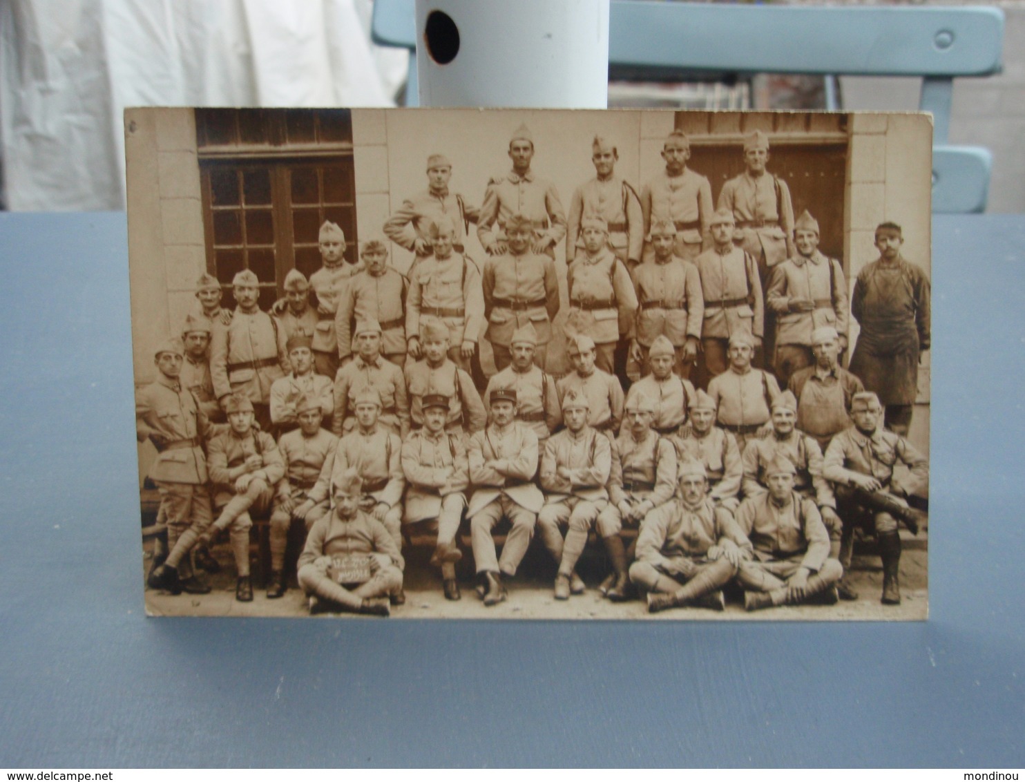 Cpa- Photo   Groupe De Soldats Français 124° 2° Cie Juin 1922 - Reggimenti