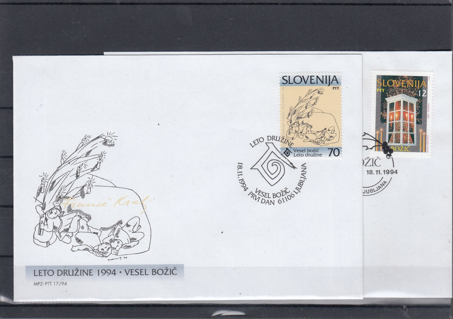 Slowenien Michel Cat.No. FDC 99/102 - Slovénie