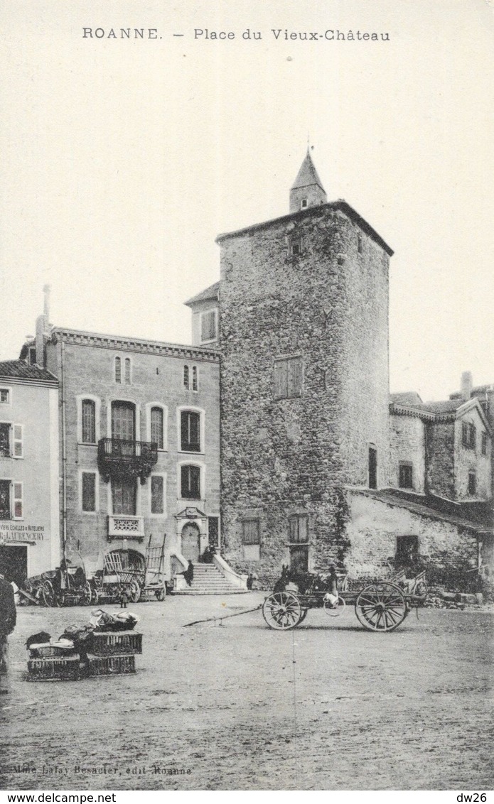 Roanne, Place Du Vieux Château - Edition Mme Lafay-Besacier - Carte Non Circulée - Roanne