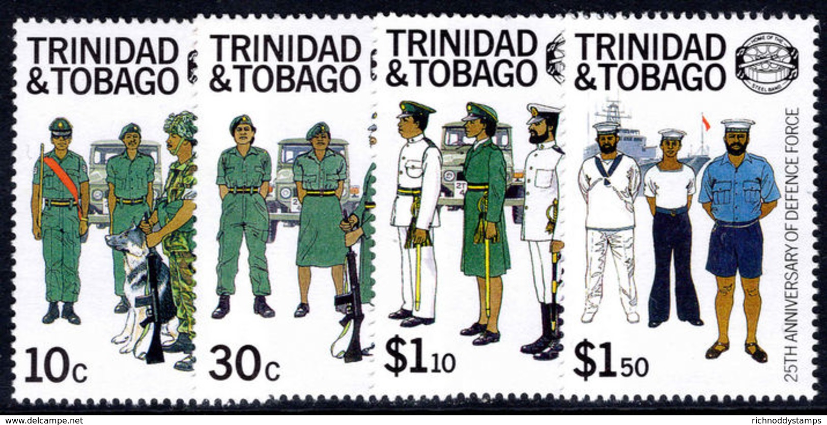 Trinidad & Tobago 1988 Defence Force Unmounted Mint. - Trinidad & Tobago (1962-...)