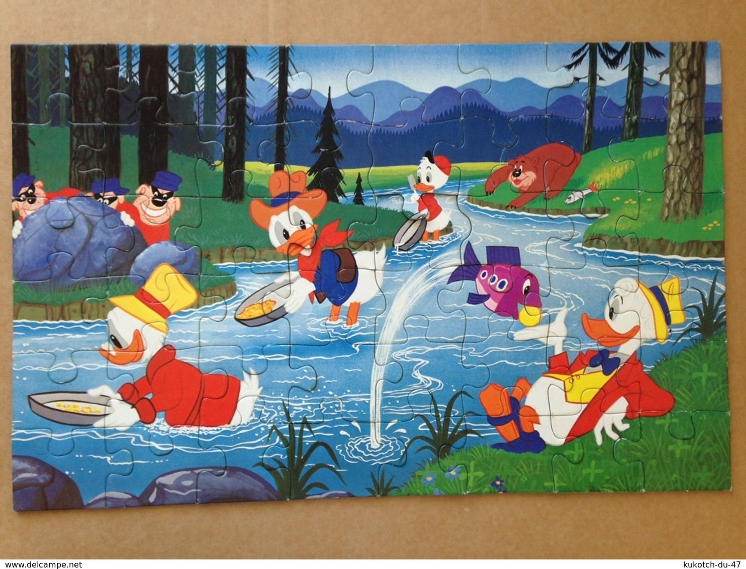 Disney - Puzzle "Donald Au Farwest" - 1980 - Sonstige & Ohne Zuordnung