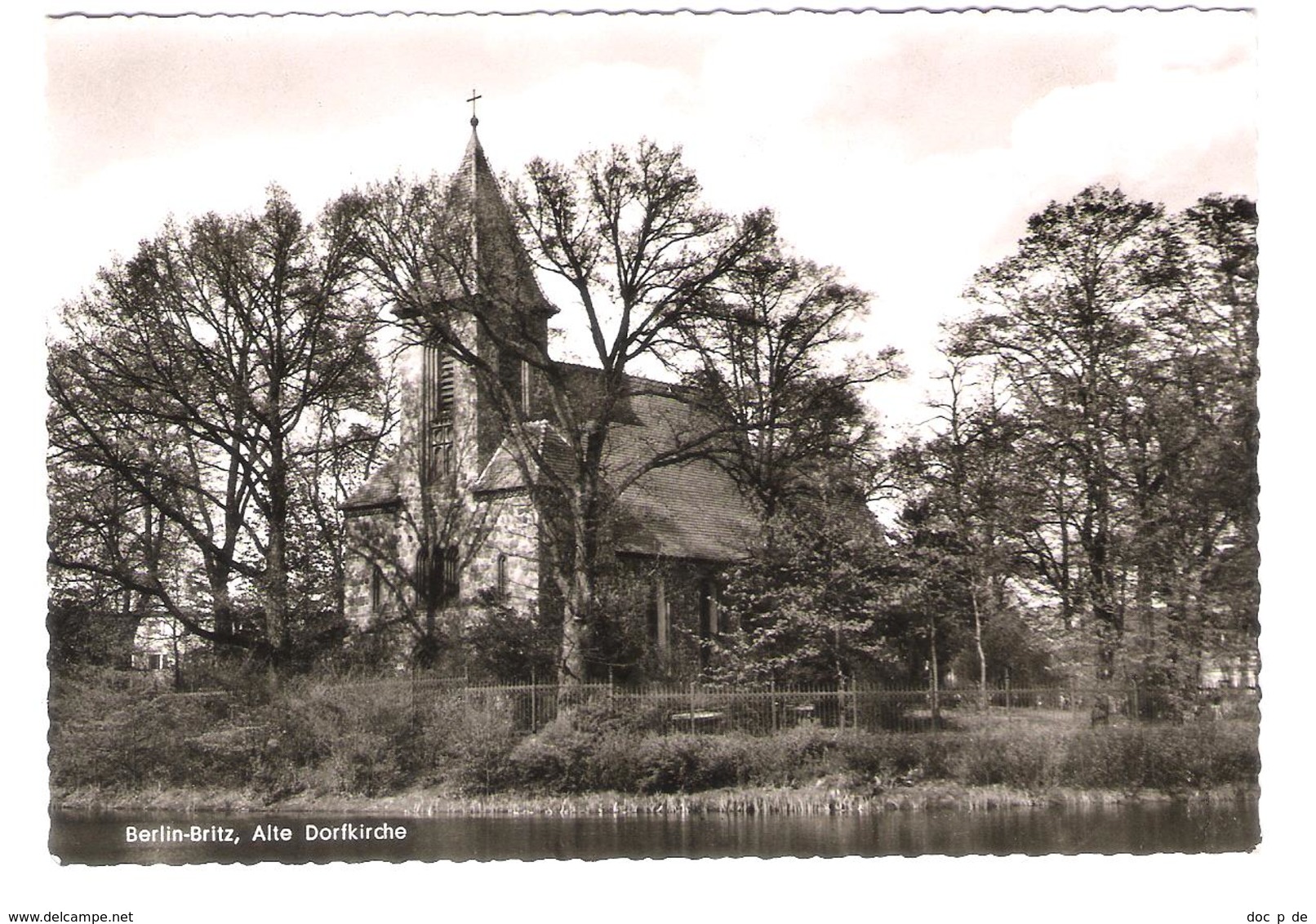 Deutschland - Berlin Britz - Dorfkirche - Alte Ansicht - Kirche - Church - Neukoelln