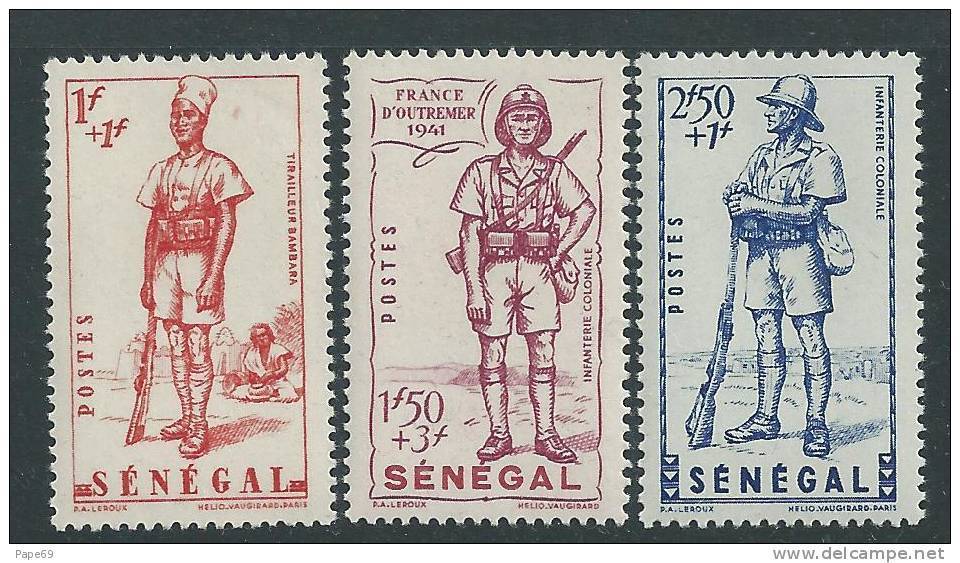 Sénégal  N° 170 / 72 X  Défense De L'Empire  Les 3 Valeurs   Trace De Charnière, SinonTB - Nuovi