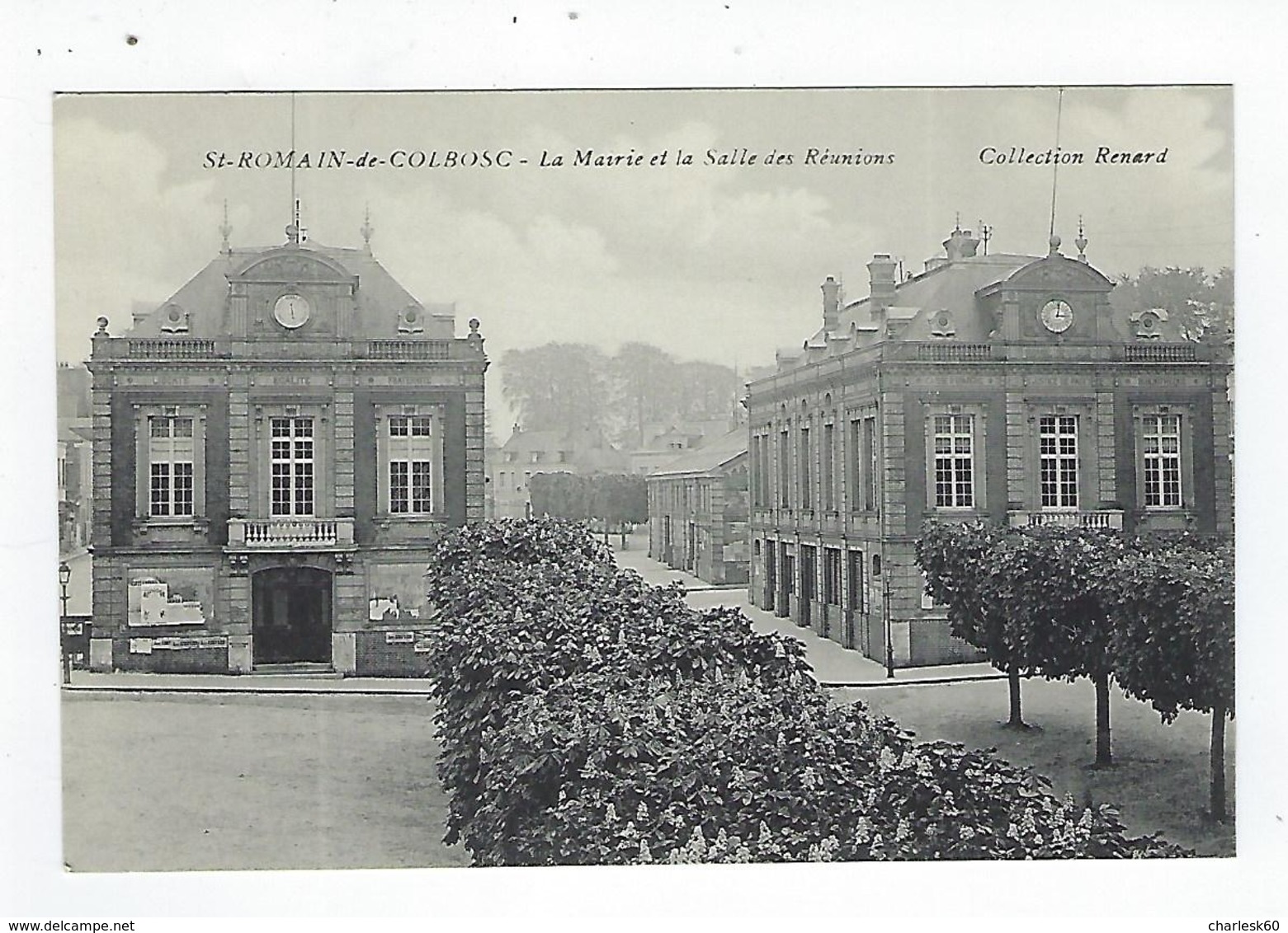 CPA 76 Saint Romain De Colbosc La Mairie Et La Salle Des Réunions - Saint Romain De Colbosc