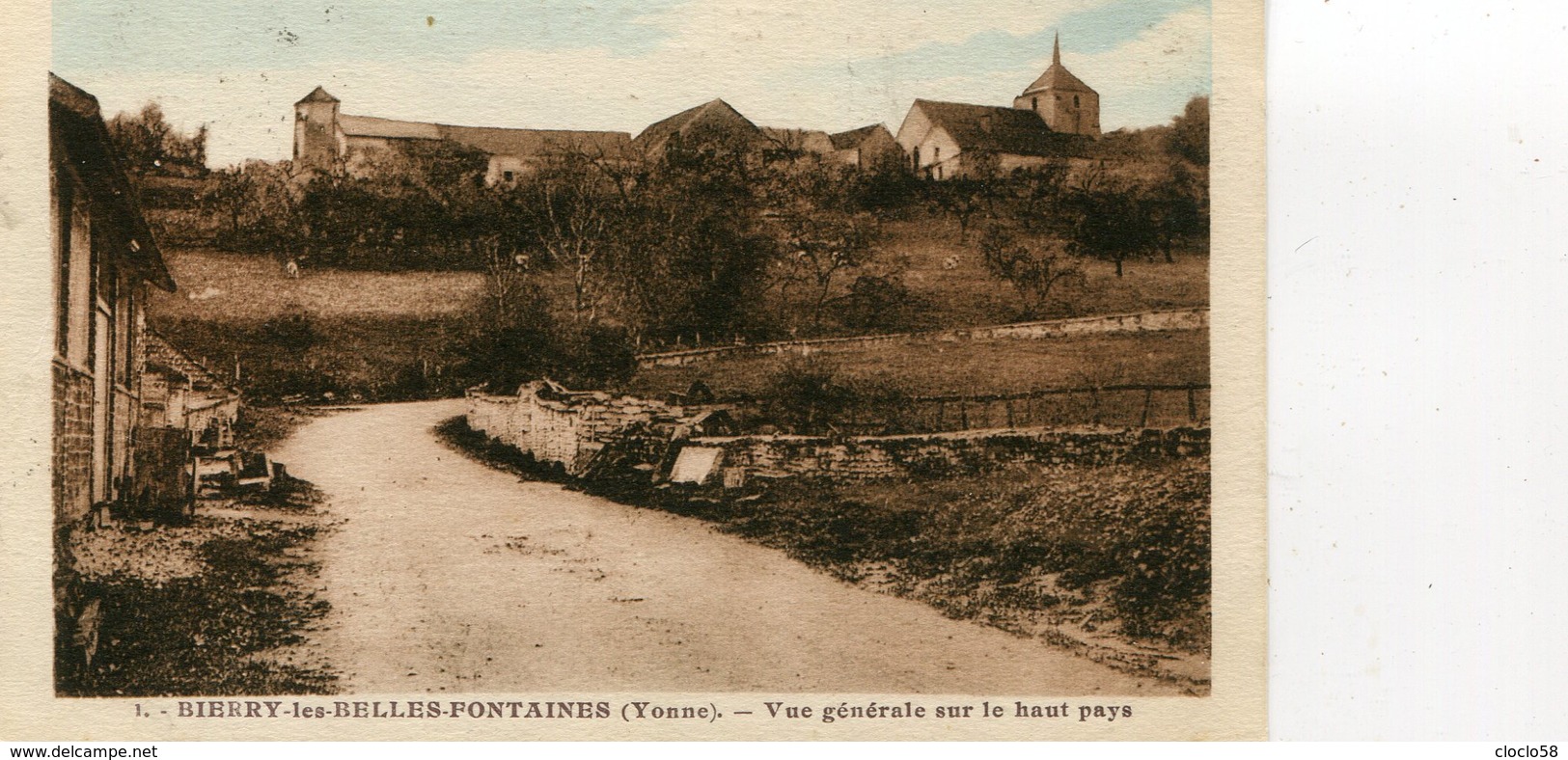 BIERRY LES BELLES FONTAINES  VUE GENRALE SUR LE HAUT PAYS - Autres & Non Classés