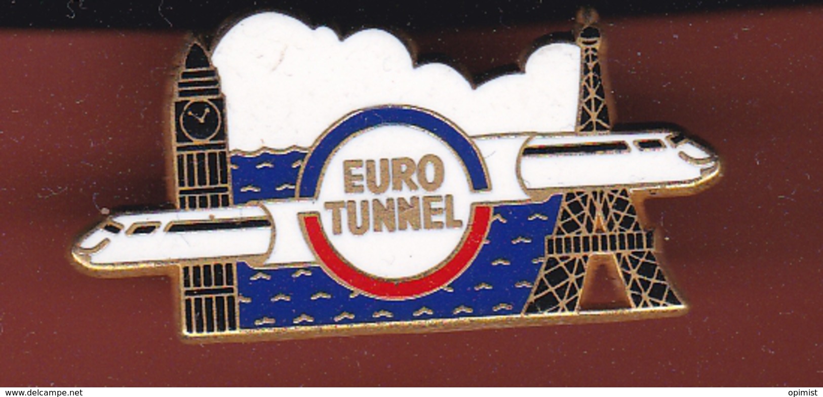 59477-Pin's.euro Tunnel.train.SNCF.signé Arthus Bertrand Paris... - Arthus Bertrand