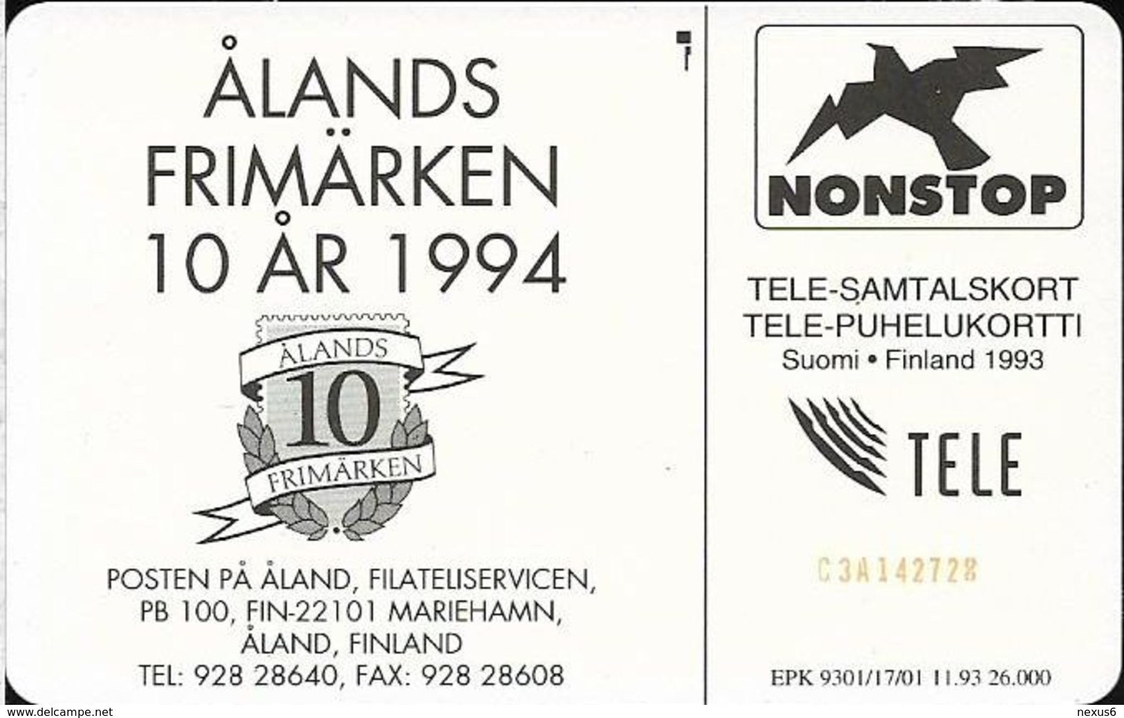 Aland - Åland Post - Stamps Of Åland - Chip SC7 - 11.1993, 26.000ex, Mint (check Photos!) - Aland