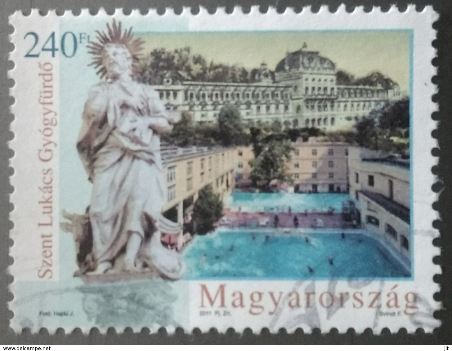 097. HUNGARY 2011 (240Ft) USED STAMP TOURISM, ART - Oblitérés