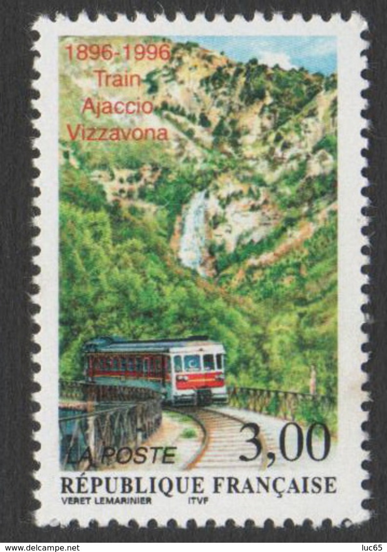 France Neuf Sans Charnière 1996 Train Ajaccio- Vizzavona Corse  YT 3017 - Neufs