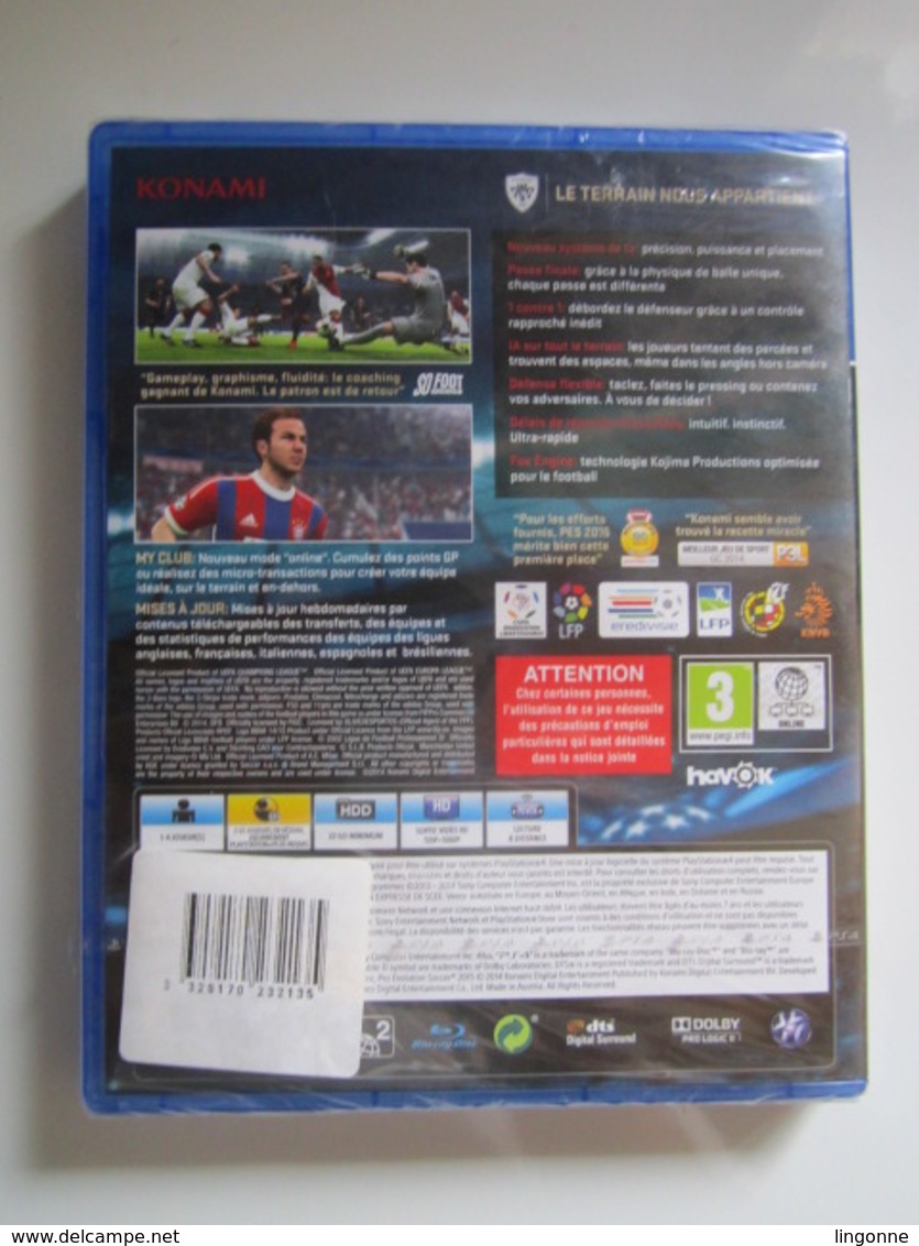 Jeu PS4 PES2015 Edition Exclusive - Sous Blister Neuf - PS4