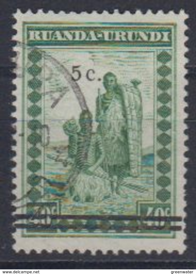 Ruanda-Urundi 1941 "Meulemans" 5c On 40c  Used (44013) Ca Usumbura - Gebruikt