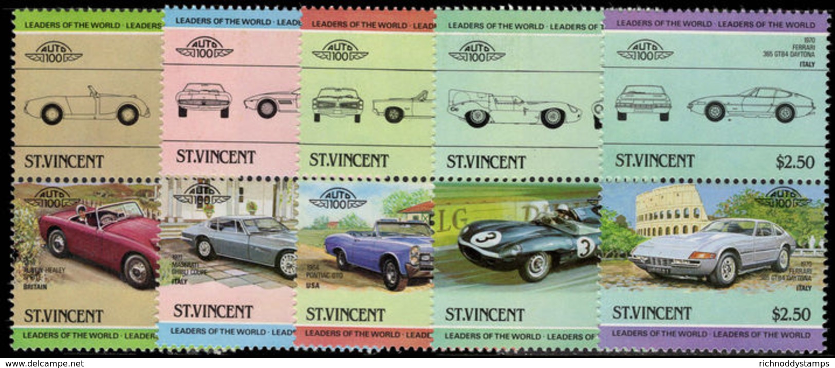 St Vincent 1984 Cars (2nd Issue) Unmounted Mint. - St.Vincent (1979-...)