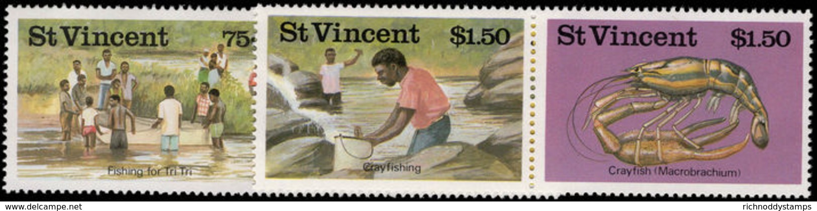 St Vincent 1986 Freshwater Fishing Unmounted Mint. - St.Vincent (1979-...)