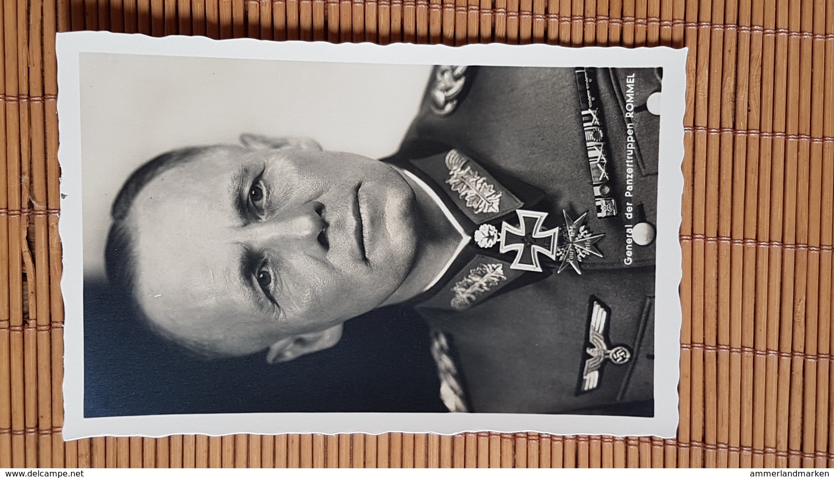 Fotokarte Ritterkreuzträger General Der Panzertruppen Rommel, Ungelaufen - Weltkrieg 1939-45