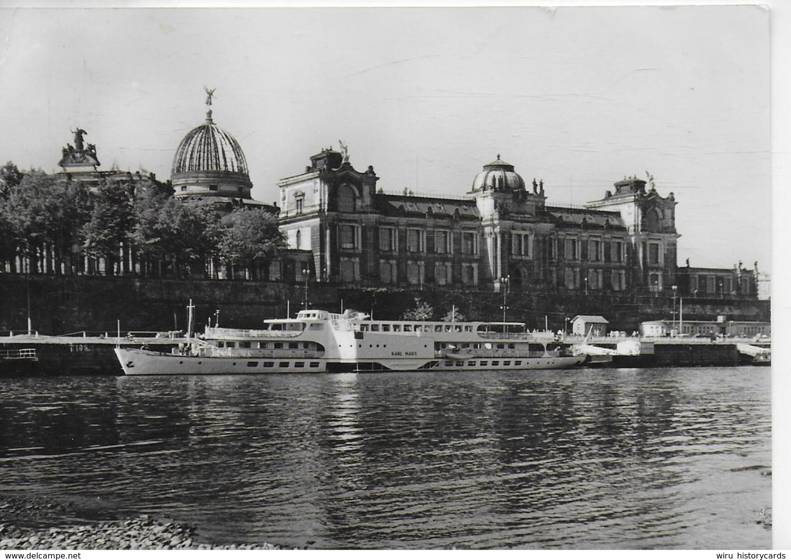 AK 0291  Dresden - Wesel-Flotte ( Dampfer Karl Marx ) / Ostalgie , DDR Um  1967 - Paquebote