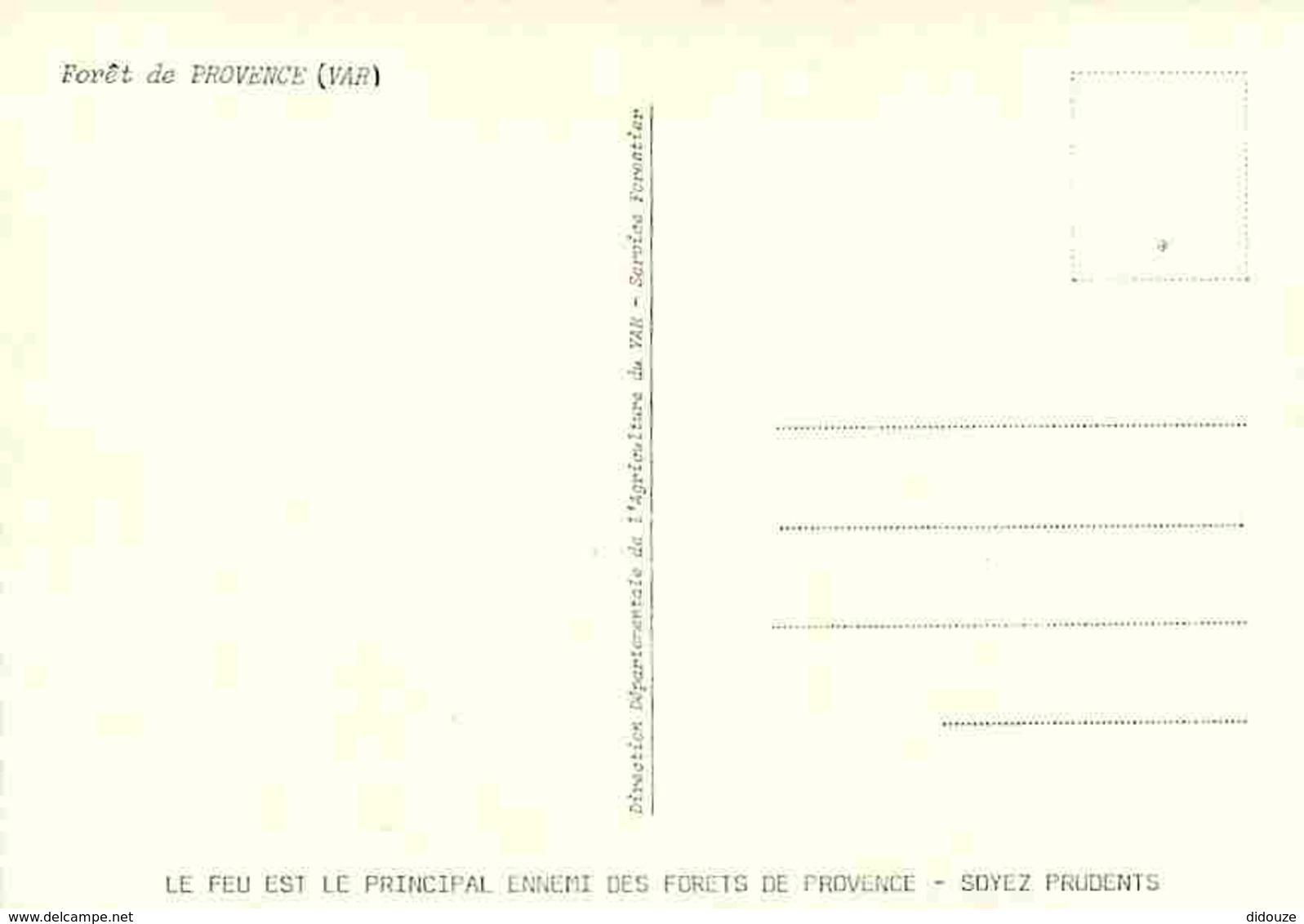 83 - Var - Foret De Provence - Carte Neuve - Voir Scans Recto-Verso - Other & Unclassified