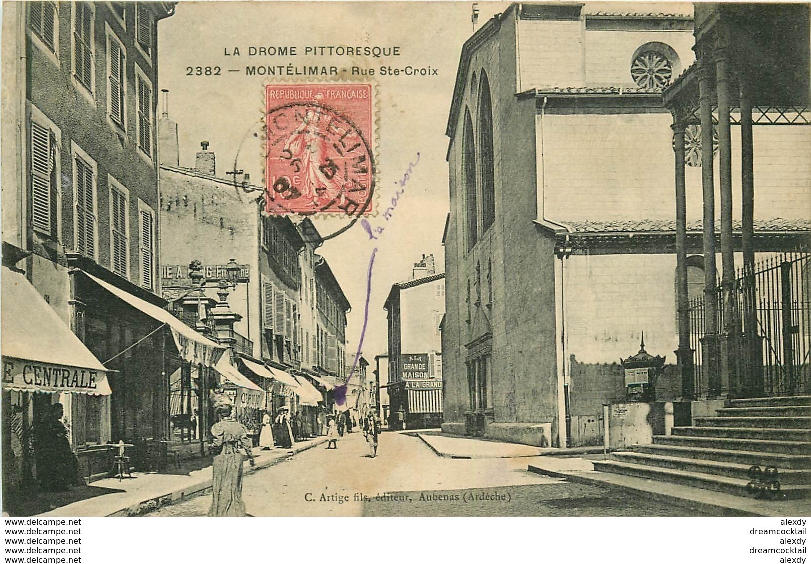 WW 26 MONTELIMAR. Rue Sainte-Croix 1907 - Montelimar