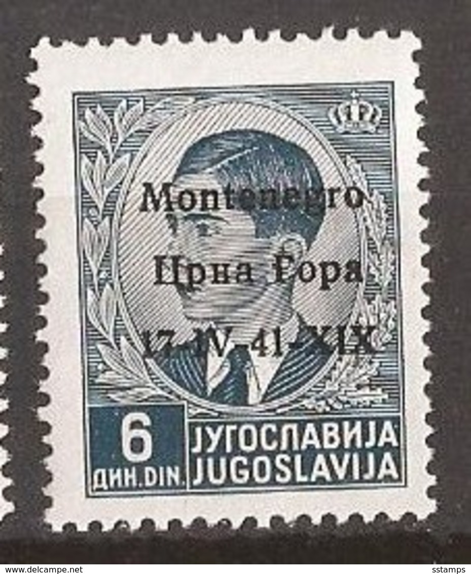 1941  9   MONTENEGRO 17-41,,, ,,,-ITALIA OCCUPAZIONE  MONTENEGRO CRNA GORA  MNH - Montenegro