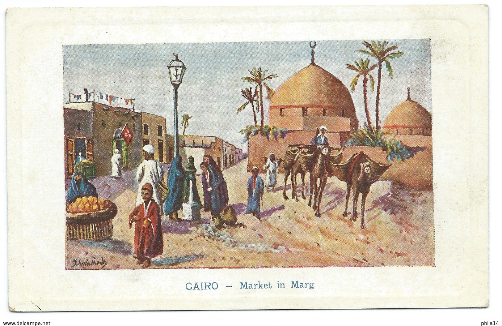 CARTE POSTALE EGYPTE / LE CAIRE  / 1917 MARKET IN MARG - Kairo