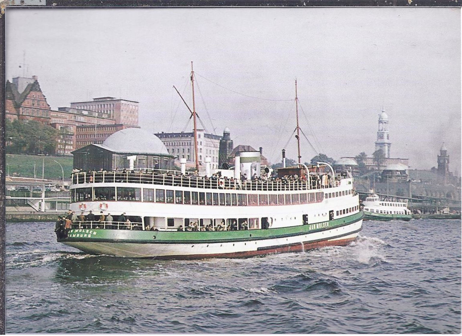 AK-49999-128 -  MS Jan Molsen - Landungsbrücken Hamburg 1958 - Sonstige & Ohne Zuordnung