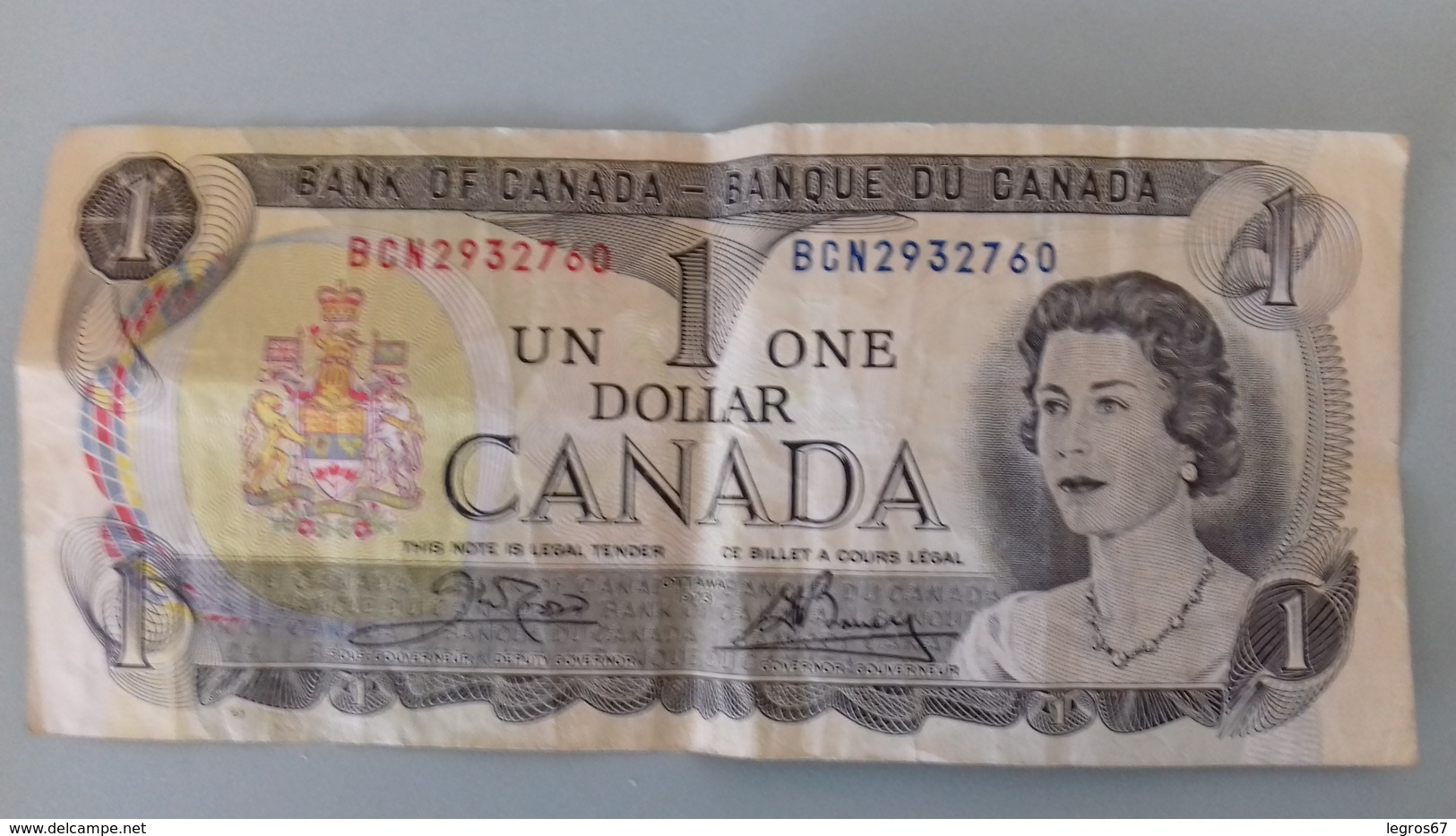 BILLET DE 1 DOLLAR CANADIEN - Kanada