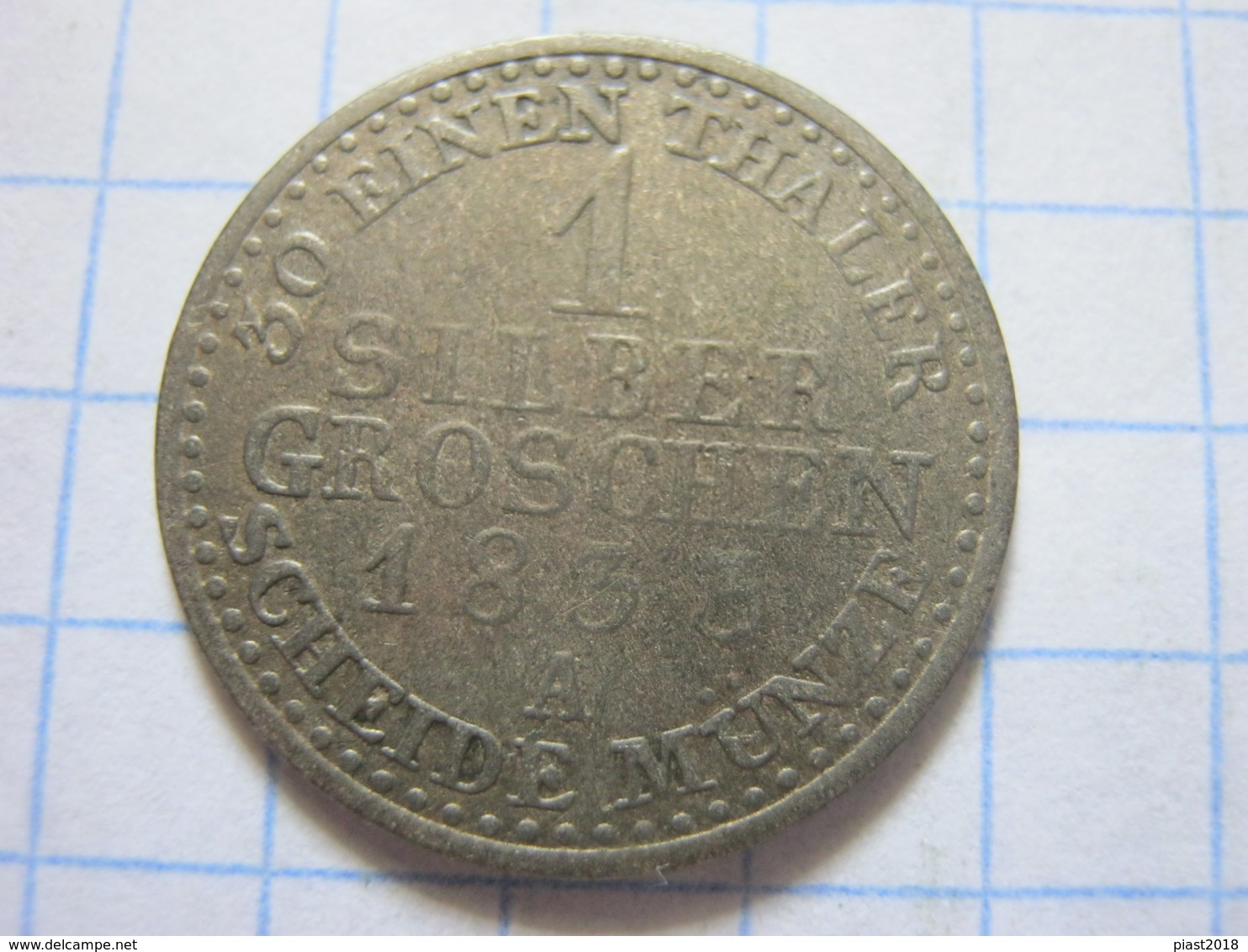 Prussia 1 Silbergroschen 1833 (A) - Piccole Monete & Altre Suddivisioni