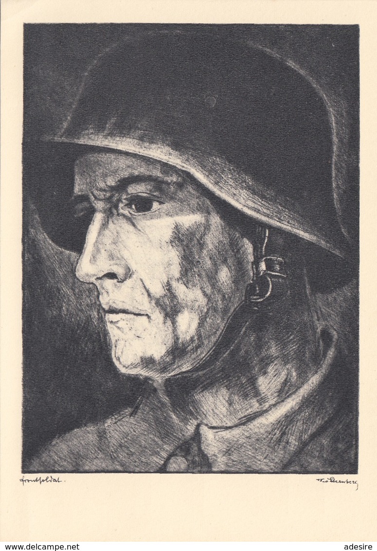 FRONTSOLDAT Des Inf.Regt. 20, Regensburg, Künstlerkarte - Weltkrieg 1939-45