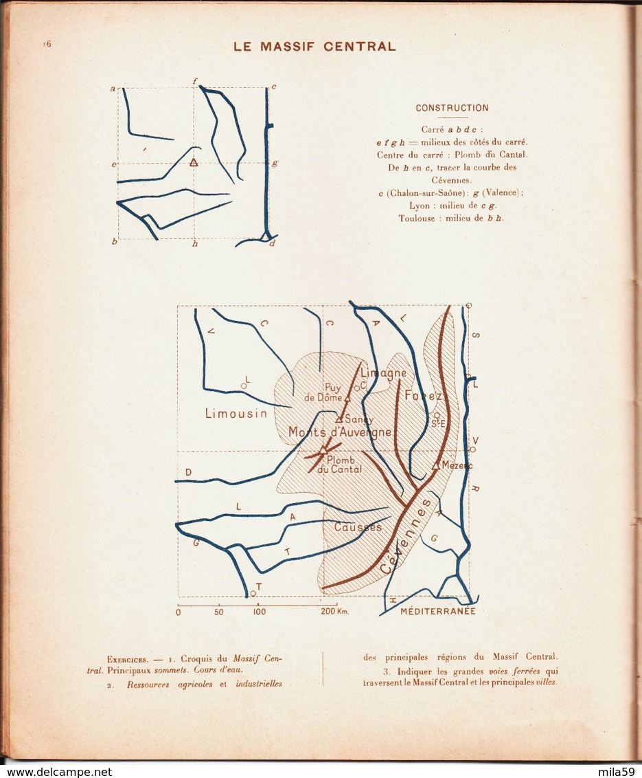 Cahier De Cartographie Par Antonin Fraysse. France Et D' Outremer. Librairie Armand Colin Paris V°. 1957 - Fiches Didactiques