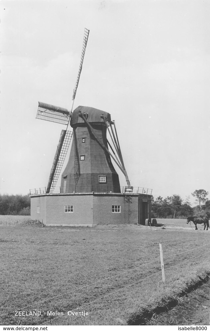 Nederland Landerd  Zeeland Noord Brabant  Molen Oventje  Windmühle - Windmolen - Moulin à Vent Fotokaart L 480 - Andere & Zonder Classificatie