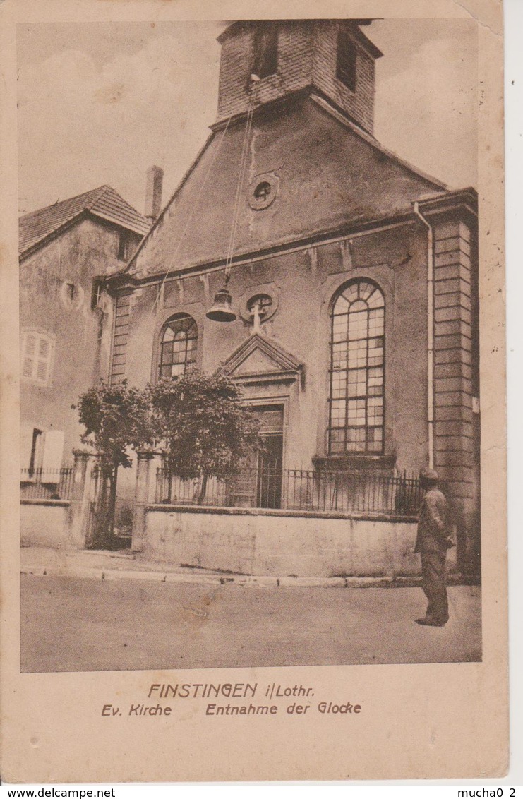 57 - FENETRANGE - ENLEVEMENT DE LA CLOCHE DE L'EGLISE - Fénétrange