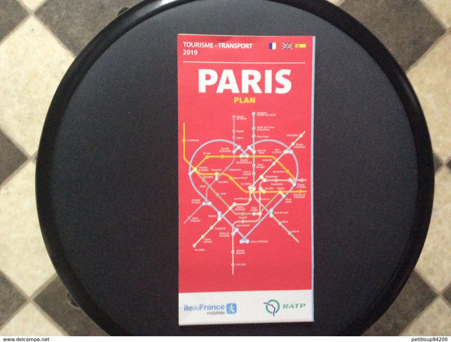 PLAN RATP PARIS Paris  AVRIL 2019 - Europe