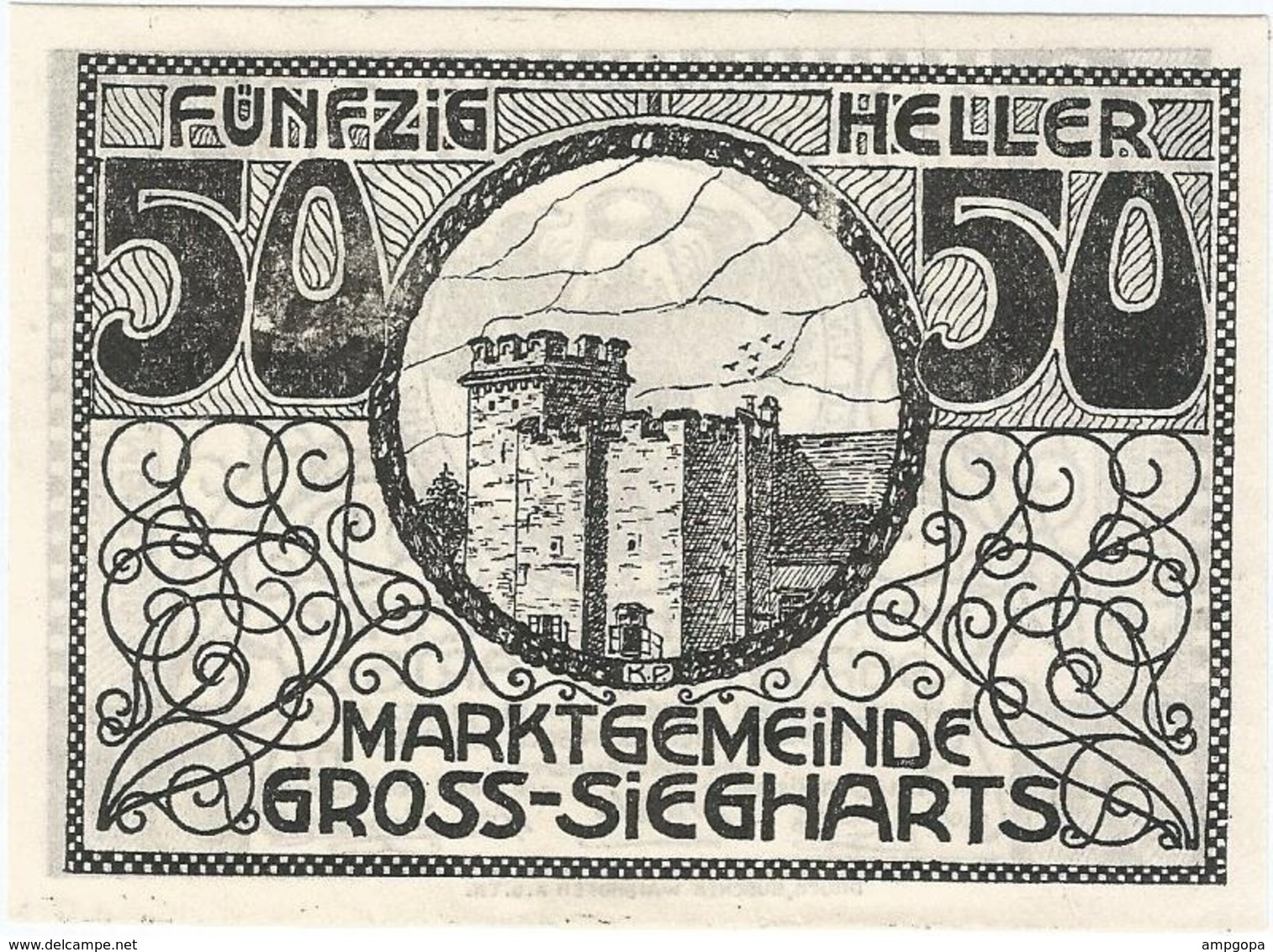 Austria (NOTGELD) 50 Heller Gross-Siegharts 31-12-1920 Kon 297 A.3 UNC Ref 3596-1 - Austria