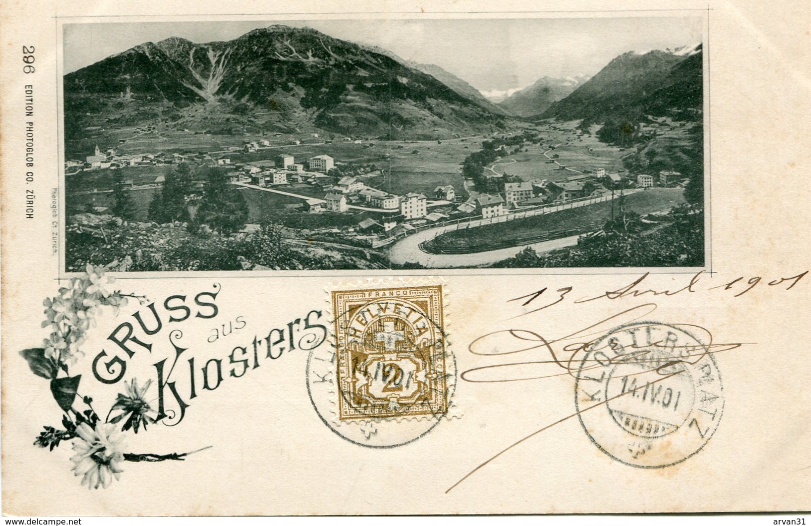 GRUSS Aus KLOSTERS   --  CARTE PRECURSEUR -- (POSTCARD PRECURSOR) - - Klosters