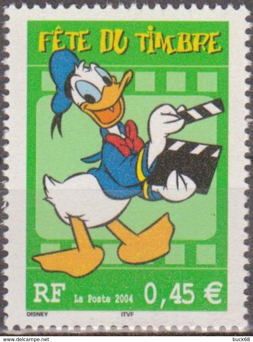 FRANCE 3642 ** Hommage à WALT DISNEY Avec DONALD DUCK Comme Réalisateur De Cinéma Cartoon Comics Strip - Unused Stamps