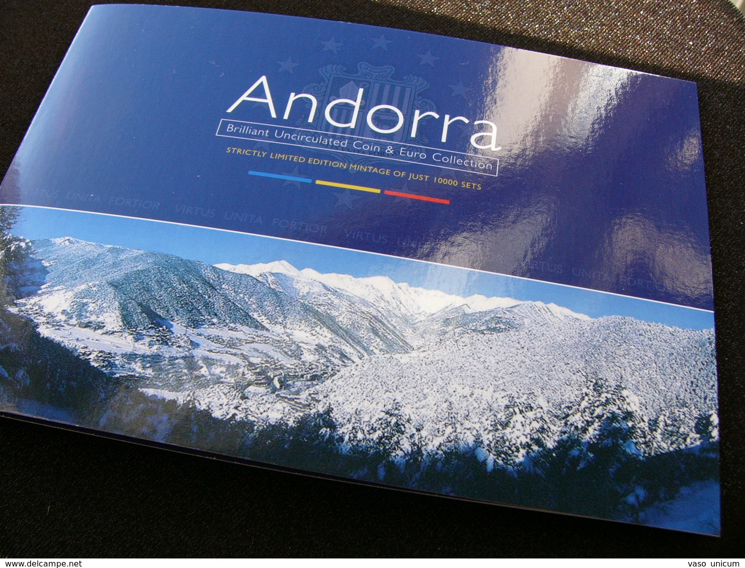 Andorra Set 2002 3x 1 2  2x 5 10 Cents 1 + 1 Euro Folder - Andorra