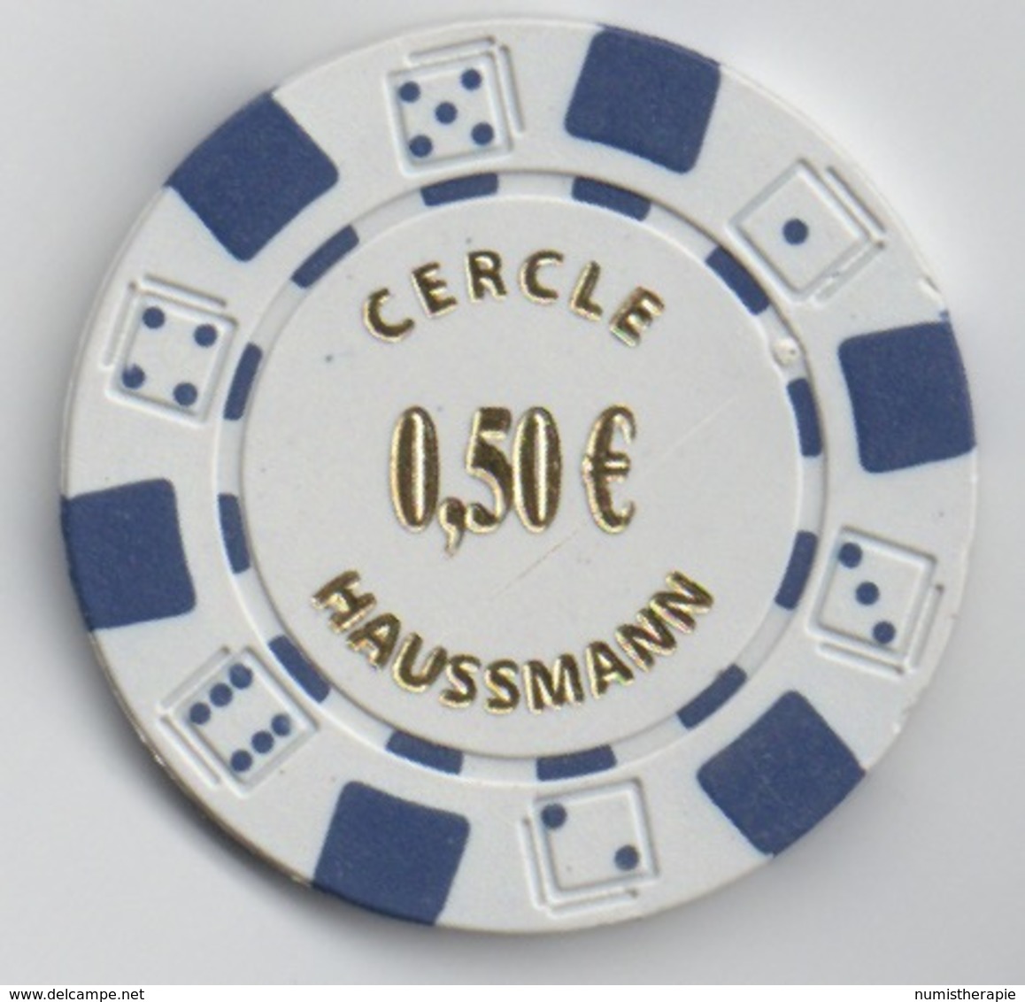 Jeton De Casino : Cercle Haussmann 0,50€ - Casino