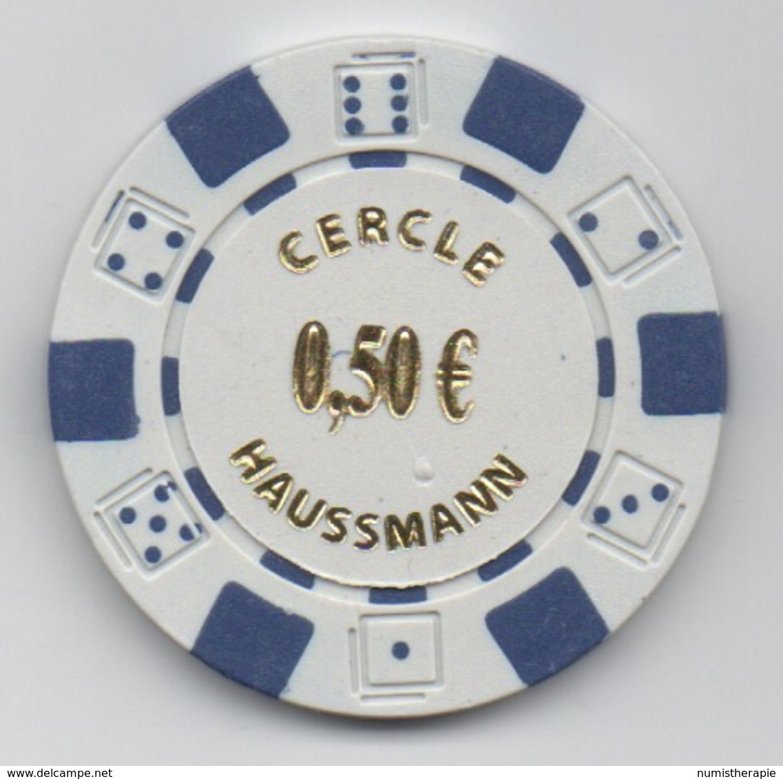 Jeton De Casino : Cercle Haussmann 0,50€ - Casino