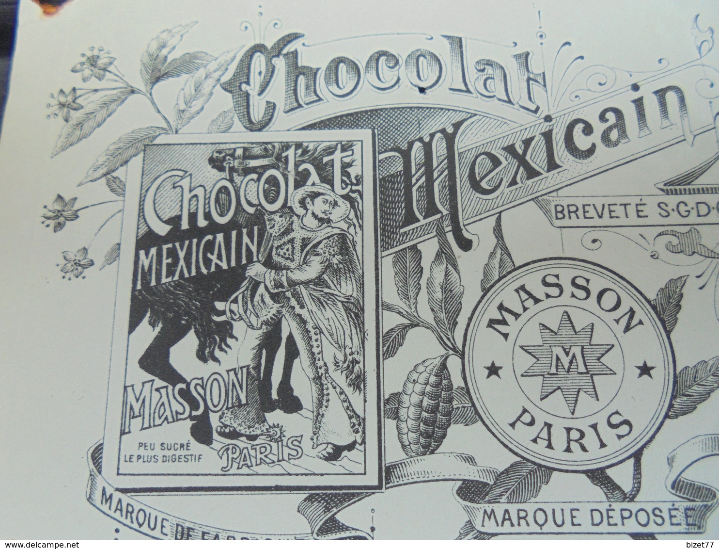 PARIS,RUE DE RIVOLI Et RUE DU LOUVRE, 1899 - AUGUSTE LELEU, CHOCOLAT MASSON, CHOCOLAT MEXICAIN - DECO - Sonstige & Ohne Zuordnung