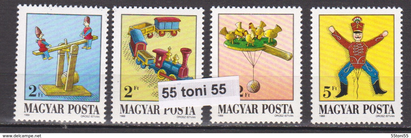 1988  Art TOYS Mi 3978/81  4v.- MNH HUNGARY - Muñecas