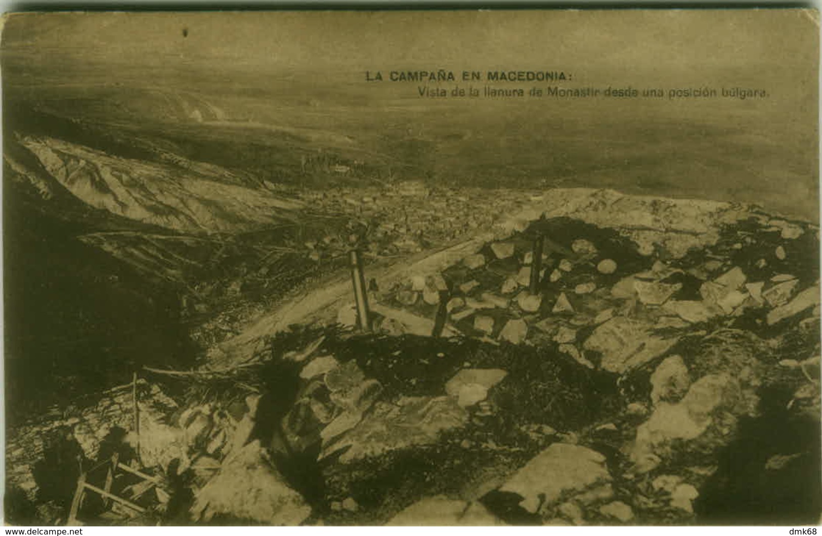 MACEDONIA - BITOLA / MONASTIR -  VIEW  FROM A BULGARIAN POSITION - 1910s (BG3876) - Macedonia Del Nord