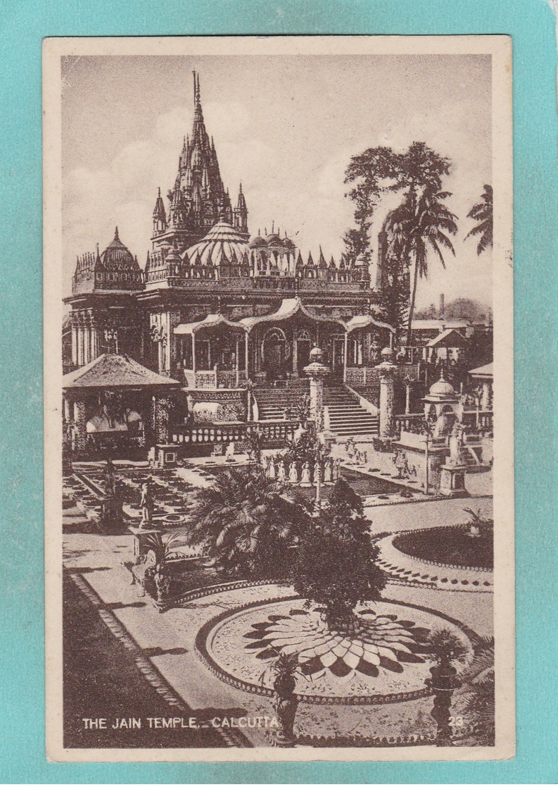 Small Old Postcard Of The Jain Temple,Calcutta,Kolkata, West Bengal, India,S10. - Inde