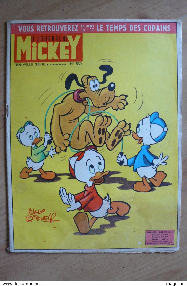 Le Journal De Mickey N° 539 - Année 1962 - Journal De Mickey